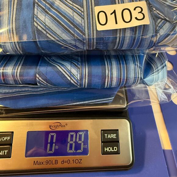 Wrangler Women’s 2XL Western Pearl Snap Shirt Blue Striped Metallic - Picture 8 of 8